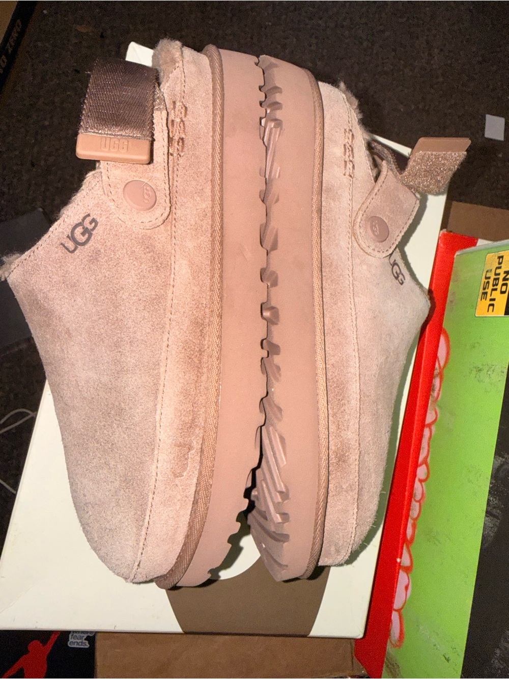 UGG Women's Suede Slip-On Clog in Chestnut Pink - Picture 8 of 13